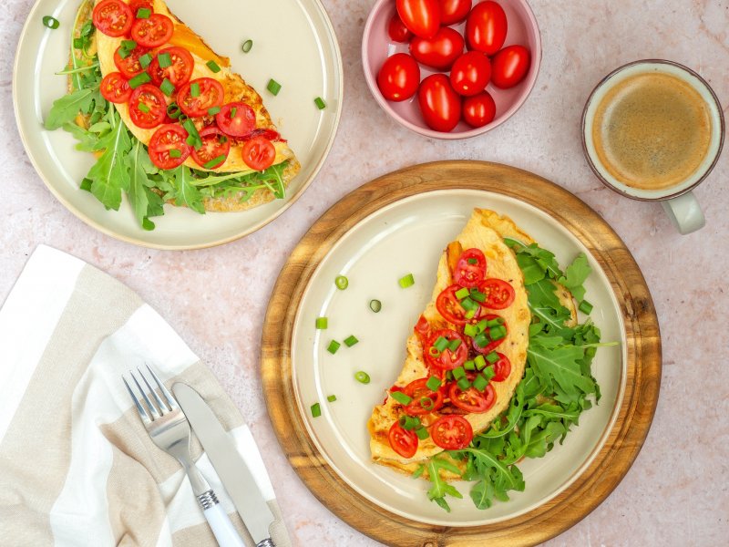 Omlet z Grillowaną Papryką