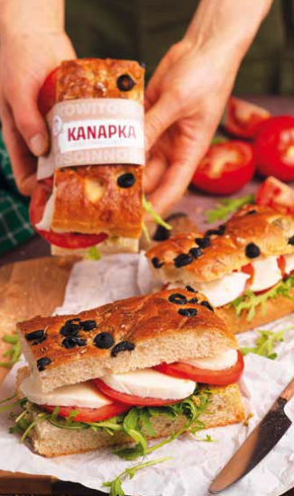 Focaccia z Mozzarellą i pomidorami