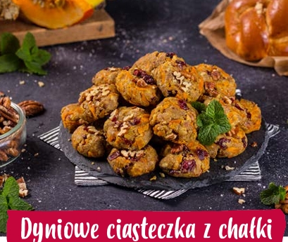 Dyniowe ciasteczka z chałki