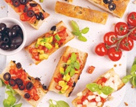 Kolorowa bruschetta