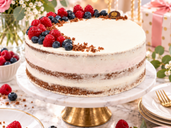 BEZGLUTENOWY Tort Owoce Lasu 1,5 kg